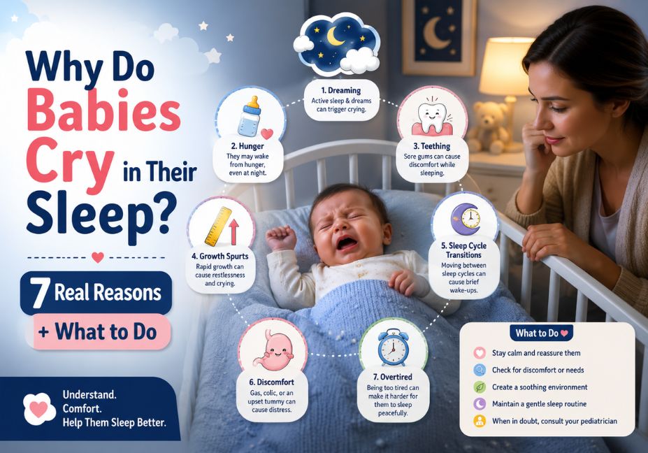 Why do babies cry in their sleep?